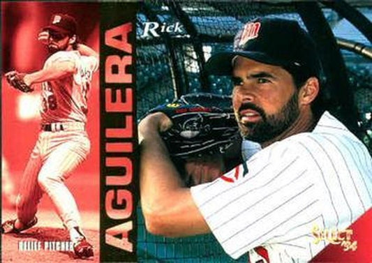 #160 Rick Aguilera - Minnesota Twins - 1994 Select Baseball