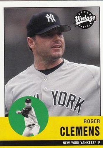 #160 Roger Clemens - New York Yankees - 2001 Upper Deck Vintage Baseball