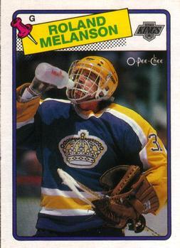 #160 Roland Melanson - Los Angeles Kings - 1988-89 O-Pee-Chee Hockey