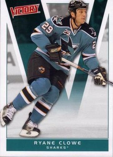 #160 Ryane Clowe - San Jose Sharks - 2010-11 Upper Deck Victory Hockey