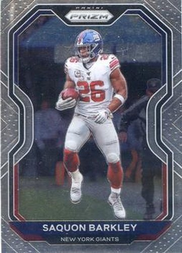 #160 Saquon Barkley - New York Giants - 2020 Panini Prizm Football