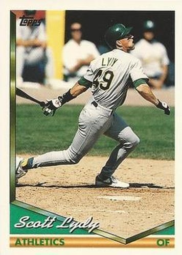 #160 Scott Lydy - Oakland Athletics - 1994 Topps Baseball
