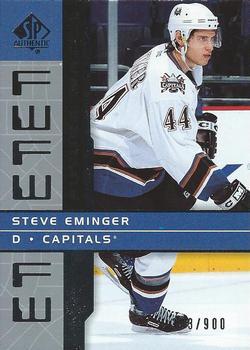 #160 Steve Eminger - Washington Capitals - 2002-03 SP Authentic Hockey