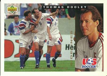 #160 Thomas Dooley - USA - 1993 Upper Deck World Cup Preview English/Spanish Soccer