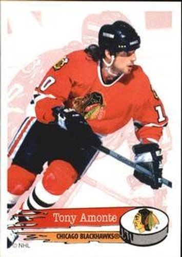 #160 Tony Amonte - Chicago Blackhawks - 1995-96 Panini Hockey Stickers