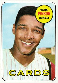 #160 Vada Pinson - St. Louis Cardinals - 1969 Topps Baseball