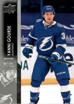 #160 Yanni Gourde - Tampa Bay Lightning - 2021-22 Upper Deck Hockey