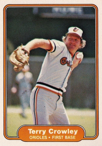 #160 Terry Crowley - Baltimore Orioles - 1982 Fleer Baseball