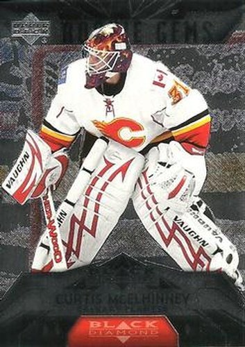 #160 Curtis McElhinney - Calgary Flames - 2007-08 Upper Deck Black Diamond Hockey