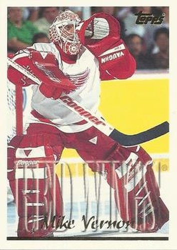 #160 Mike Vernon - Detroit Red Wings - 1995-96 Topps Hockey