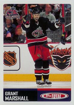 #160 Grant Marshall - Columbus Blue Jackets - 2002-03 Topps Total Hockey