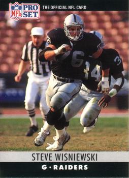 #160 Steve Wisniewski - Los Angeles Raiders - 1990 Pro Set Football