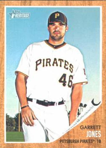 #160 Garrett Jones - Pittsburgh Pirates - 2011 Topps Heritage Baseball