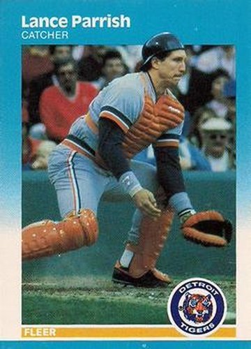 #160 Lance Parrish - Detroit Tigers - 1987 Fleer Baseball