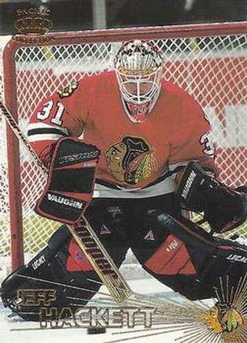 #160 Jeff Hackett - Chicago Blackhawks - 1997-98 Pacific Crown Hockey