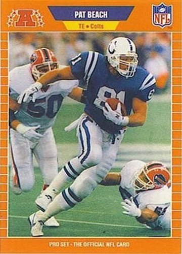 #160 Pat Beach - Indianapolis Colts - 1989 Pro Set Football