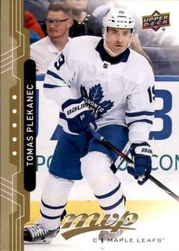 #160 Tomas Plekanec - Toronto Maple Leafs - 2018-19 Upper Deck MVP Hockey