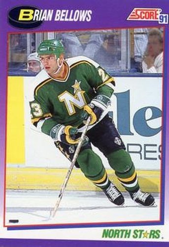 #160 Brian Bellows - Minnesota North Stars - 1991-92 Score American Hockey