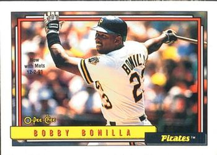 #160 Bobby Bonilla - New York Mets - 1992 O-Pee-Chee Baseball