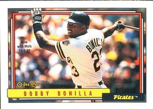 #160 Bobby Bonilla - New York Mets - 1992 O-Pee-Chee Baseball