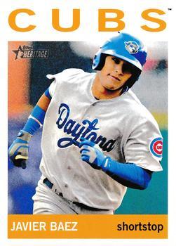 #160a Javier Baez - Daytona Cubs - 2013 Topps Heritage Minor League Baseball