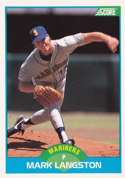 #161 Mark Langston - Seattle Mariners - 1989 Score Baseball