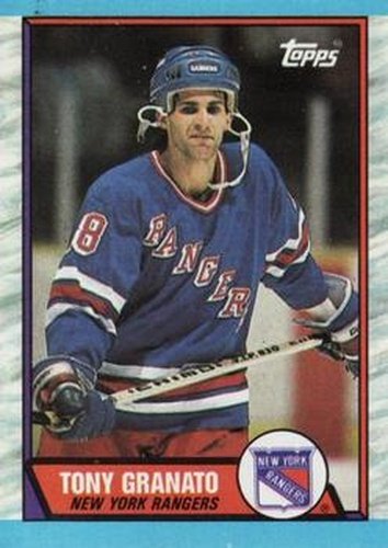 #161 Tony Granato - New York Rangers - 1989-90 Topps Hockey