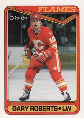 #161 Gary Roberts - Calgary Flames - 1990-91 O-Pee-Chee Hockey