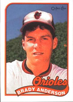 #161 Brady Anderson - Baltimore Orioles - 1989 O-Pee-Chee Baseball