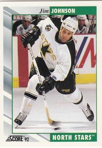 #161 Jim Johnson - Minnesota North Stars - 1992-93 Score USA Hockey