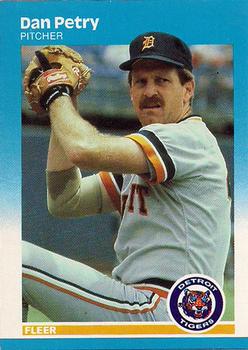 #161 Dan Petry - Detroit Tigers - 1987 Fleer Baseball