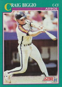 #161 Craig Biggio - Houston Astros - 1991 Score Baseball