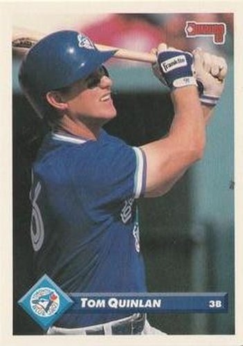 #161 Tom Quinlan - Toronto Blue Jays - 1993 Donruss Baseball