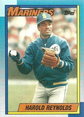 #161 Harold Reynolds - Seattle Mariners - 1990 Topps Baseball