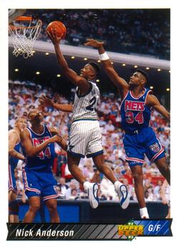 #161 Nick Anderson - Orlando Magic - 1992-93 Upper Deck Basketball