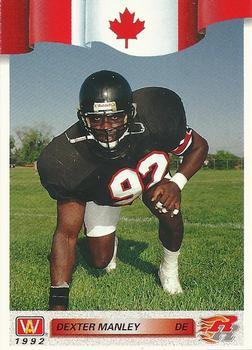 #161 Dexter Manley - Ottawa Rough Riders - 1992 All World CFL Football