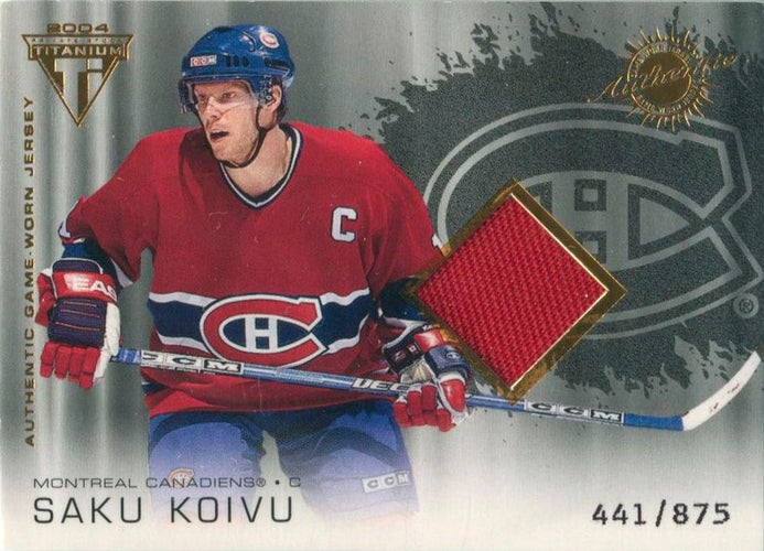 #161 Saku Koivu - Montreal Canadiens - 2003-04 Pacific Private Stock Titanium Hockey