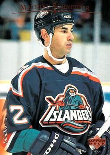 #161 Mathieu Schneider - New York Islanders - 1995-96 Upper Deck Hockey