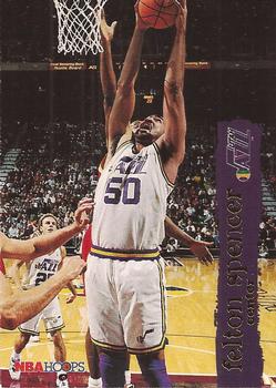 #161 Felton Spencer - Utah Jazz - 1995-96 Hoops Basketball
