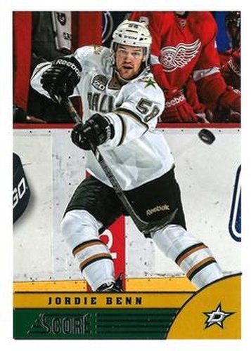 #161 Jordie Benn - Dallas Stars - 2013-14 Score Hockey