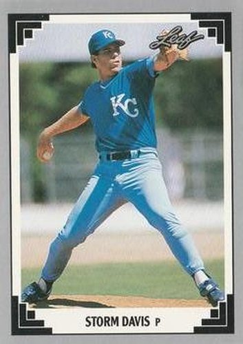 #161 Storm Davis - Kansas City Royals - 1991 Leaf Baseball