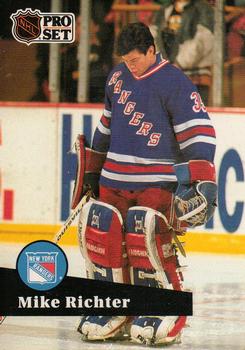 #161 Mike Richter - 1991-92 Pro Set Hockey