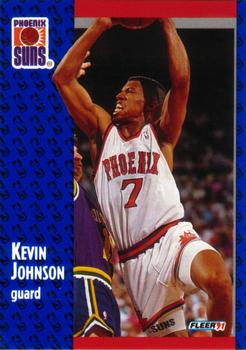 #161 Kevin Johnson - Phoenix Suns - 1991-92 Fleer Basketball