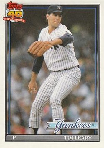 #161 Tim Leary - New York Yankees - 1991 O-Pee-Chee Baseball