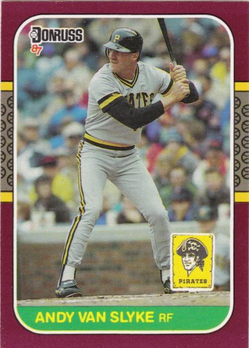 #161 Andy Van Slyke - Pittsburgh Pirates - 1987 Donruss Opening Day Baseball