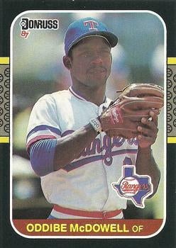 #161 Oddibe McDowell - Texas Rangers - 1987 Donruss Baseball