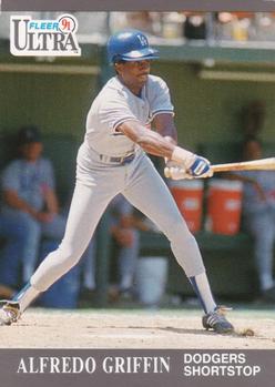 #161 Alfredo Griffin - Los Angeles Dodgers - 1991 Ultra Baseball