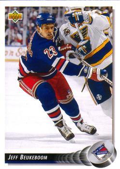 #161 Jeff Beukeboom - New York Rangers - 1992-93 Upper Deck Hockey