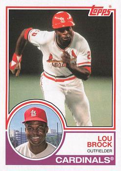 #161 Lou Brock - St. Louis Cardinals - 2021 Topps Archives Baseball