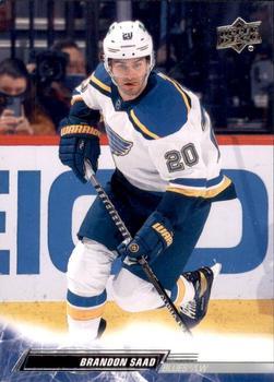 #161 Brandon Saad - St. Louis Blues - 2022-23 Upper Deck Hockey